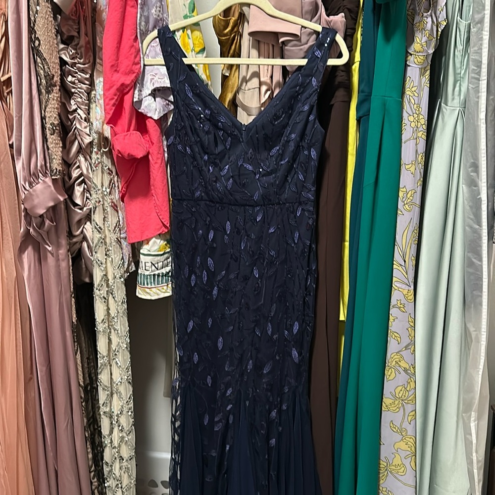 Long Blue Gown like New